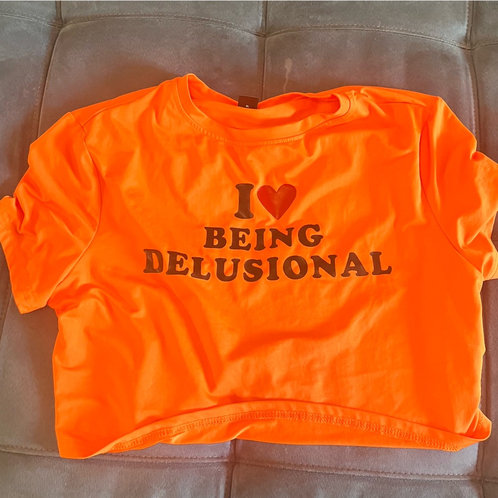 SHEIN Bright Orange Women's Athletic Shorts